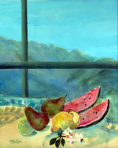 Still Life with Watermelon by Marisa Leon
